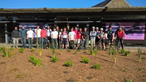 Chantier école : abords de la médiathèque