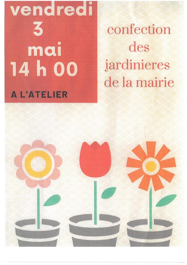 Confection des jardinières de la mairie : avis aux bénévoles