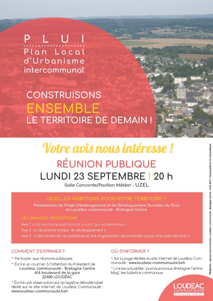 PLUi : construisons ensemble le territoire de demain !