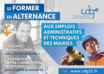 Promotion des licences professionnelles (partenariat université Rennes 2 – Centre de Gestion 22
