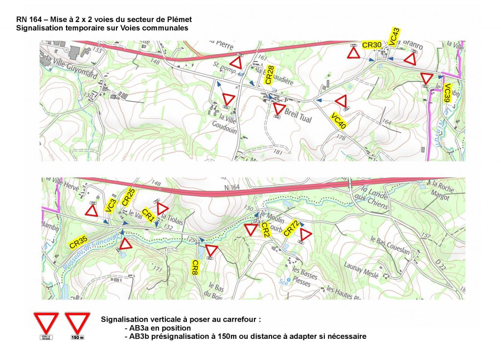 Travaux RN 164 : déviation à venir