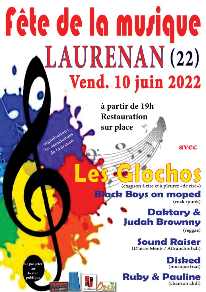 Fête de la musique à Laurenan : le 10 juin 2022