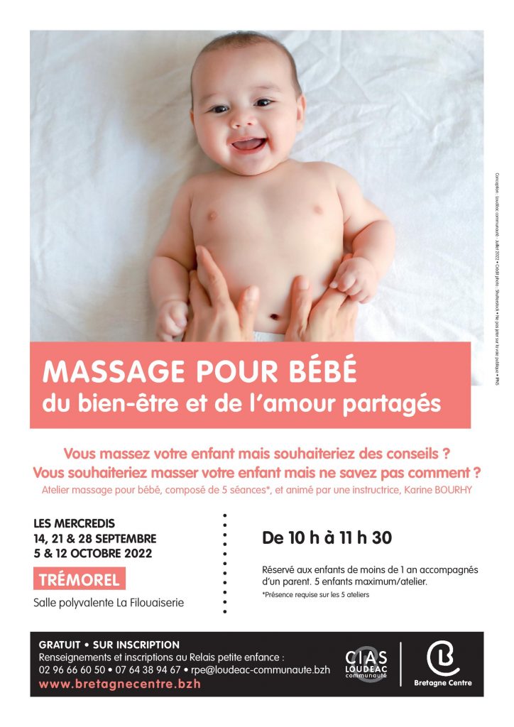 Massage pour bébé : septembre et octobre 2022