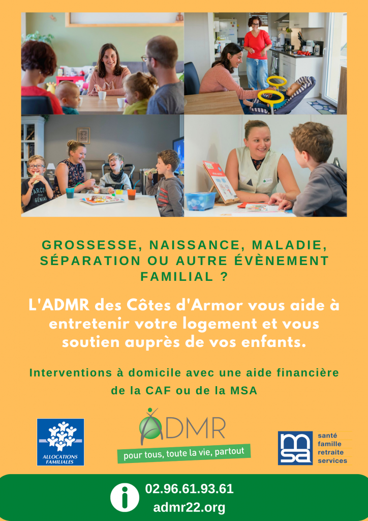 Admr : aide pour l’entretien de votre logement et soutien auprès de vos enfants