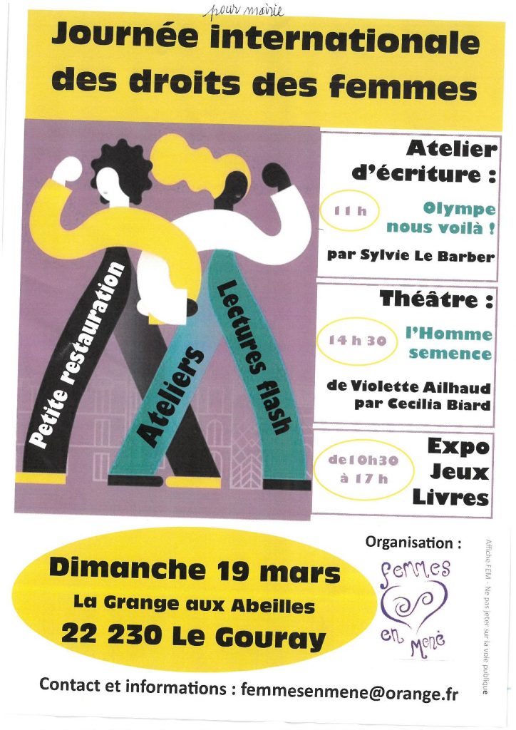 Journée internationale des droits des femmes : 19 mars 2023