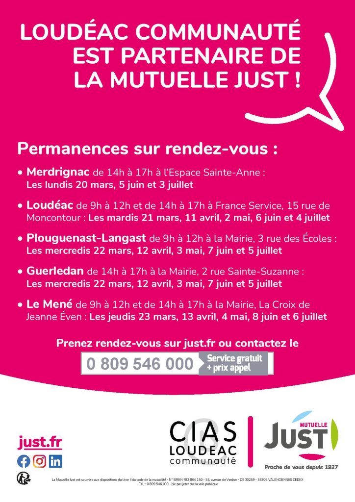 Mutuelle JUST : des réunions publiques et des permanences