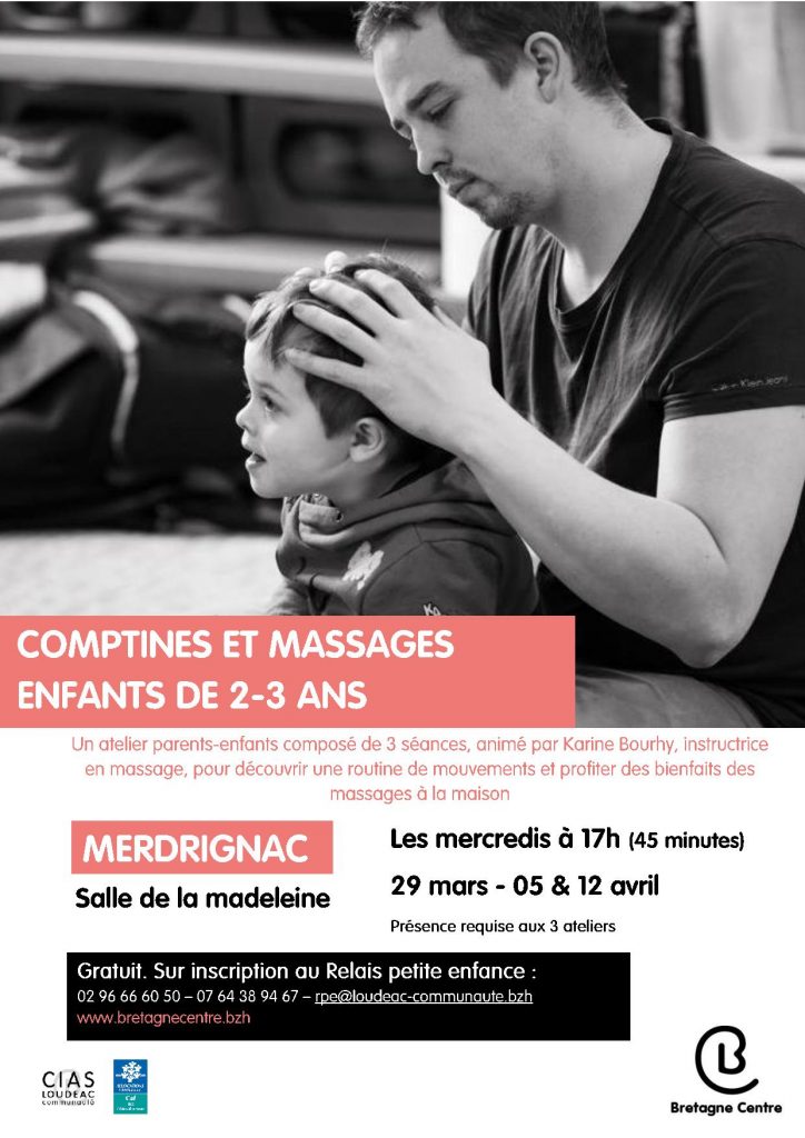 Atelier massage 2-3 ans à Merdrignac