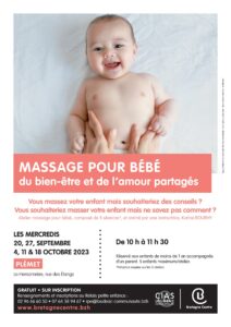 Massage pour bébés : septembre et octobre 2023