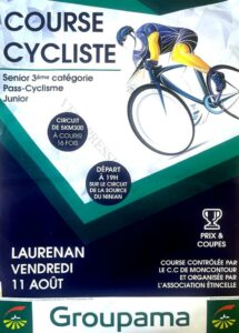 Course cycliste à Laurenan ce vendredi 11 août 2023