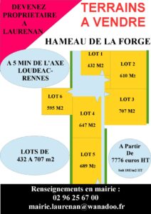 Lotissement « Hameau de la Forge » : vente de lots