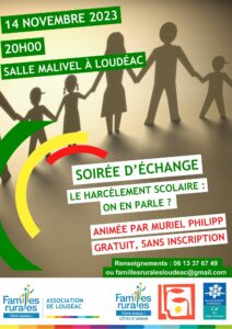 Report soirée d’échange Le harcèlement scolaire, on en parle ?