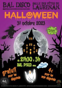 Bal disco Halloween du 31 octobre 2023