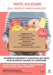 Vente solidaire organisée par le conseil communautaire des jeunes