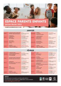 Calendrier 2024 espace parents/enfants