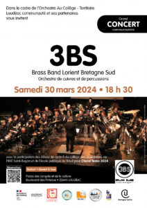 Grand concert communautaire à Loudéac, Samedi 30 mars 2024, à 18h30, au Palais des Congrès de Loudéac