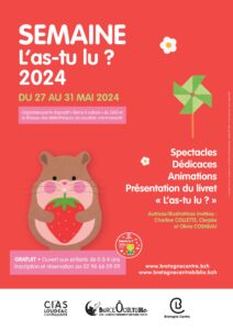 Semaine « L’As-tu lu ? » du 27 au 31 mai 2024 : spectacle à Laurenan le 29 mai 2024