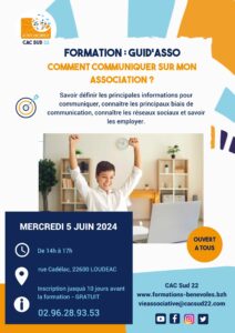 Cac Sud 22 : formations pour les bénévoles