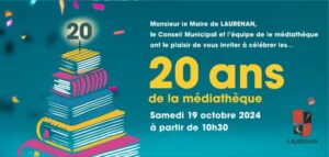 Médiathèque : 20ème anniversaire le Samedi 19 octobre 2024