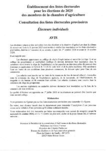 Elections 2025 des membres de la chambre d’agriculture des Côtes d’Armor