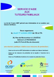 Réunion publique à Loudéac sur les mesures de protection le Jeudi 17 octobre 2024
