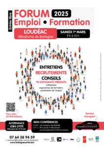 Forum de l’emploi et de la formation à Loudéac le Samedi 1er mars 2025