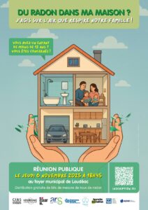 Du radon dans ma maison : réunion publique à Loudéac le Jeudi 06 novembre 2025