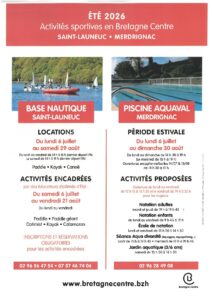 Eté 2026 : activités sportives en Bretagne Centre à Saint-Launeuc/Merdrignac